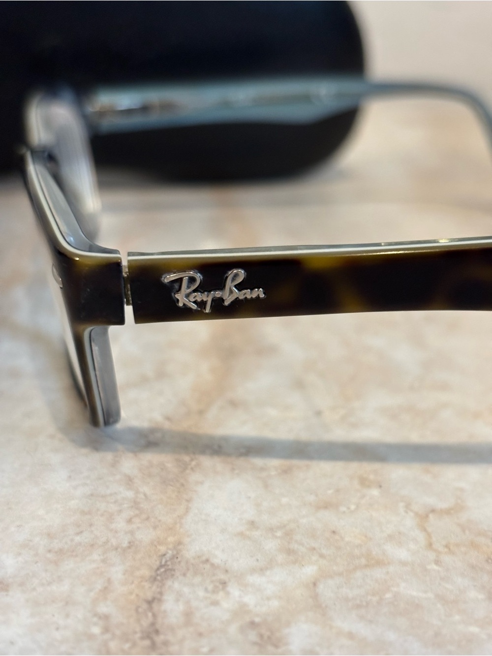 Ray-Ban RB 5150 Rectangle Eyeglasses in Dark Tortoise - Picture 5 of 8